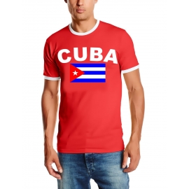 CUBA FLAGGE - Kuba Libre T-shirt Ringer S M L XL XXL Havana