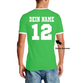 WM 2016 IRELAND T-SHIRT mit Deinem NAMEN + NUMMER ! Fußball Trikot Ringer IRLAND GREEN S M L XL XXL