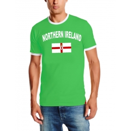 WM 2018 NORTHERN IRELAND T-SHIRT mit Deinem NAMEN + NUMMER ! Fußball Trikot Ringer NORD IRLAND GREEN S M L XL XXL