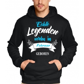 Echte Legenden werden im Januar geboren ! Geburtstag Hoodie Sweatshirt mit Kapuze Gr.S M L XL XXL 3XL 4XL 5XL schenken Birthday Party Feiern