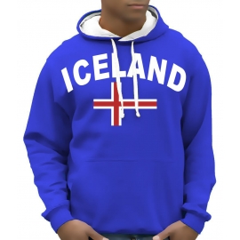 ICELAND  Kapuzensweater ISLAND blau, schwarz, weiss S M L XL XXL 3XL