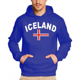 ICELAND  Kapuzensweater ISLAND blau, schwarz, weiss S M L XL XXL 3XL