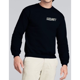 SECURITY - SWEATSHIRT reflektierender Druck vorne + hinten  S M L XL XXL 3XL 4XL 5XL Schwarz