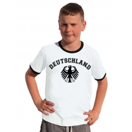 Deutschland Kinder Ringer WM Nationalmannschaft T-Shirt T-SHIRT, schwarz und weiss 128 140 152 164