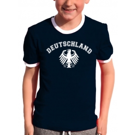 Deutschland Kinder Ringer WM Nationalmannschaft T-Shirt T-SHIRT, schwarz und weiss 128 140 152 164