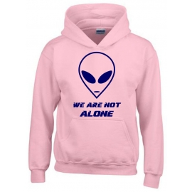 We are not alone ! Alien Kinder Sweatshirt mit Kapuze HOODIE Kids Gr.128 - 164 cm