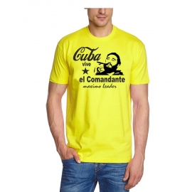 FIDEL CASTRO CUBA t-shirt MAXIMO LEADER VIVE KUBA