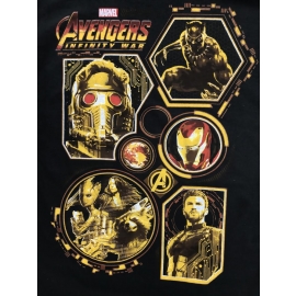 Avengers block Characters Infinity War ORIGINAL schwarz Grössen S M L XL 2XL