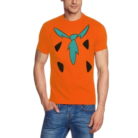 FRED FEUERSTEIN The Flintstones ORIGINAL T-Shirt  orange Kostüm Karneval Fasching Gr. S M L XL 2XL