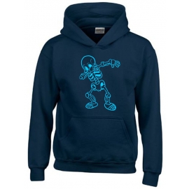 Dabbing Skelett Hoodie Sweatshirt mit Kapuze Gr. 116 128 140 152 164 cm