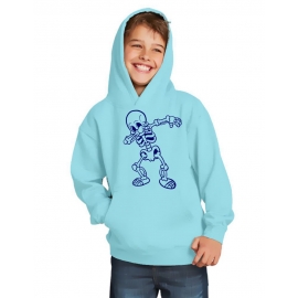 Dabbing Skelett Hoodie Sweatshirt mit Kapuze Gr. 116 128 140 152 164 cm