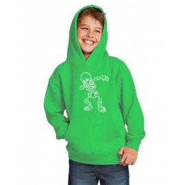 Dabbing Skelett Hoodie Sweatshirt mit Kapuze Gr. 116 128 140 152 164 cm