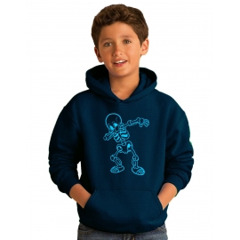 Dabbing Skelett Hoodie Sweatshirt mit Kapuze Gr. 116 128 140 152 164 cm