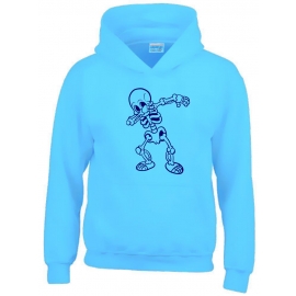 Dabbing Skelett Hoodie Sweatshirt mit Kapuze Gr. 116 128 140 152 164 cm