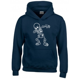 Dabbing Skelett Hoodie Sweatshirt mit Kapuze Gr. 116 128 140 152 164 cm