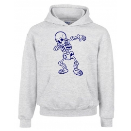 Dabbing Skelett Hoodie Sweatshirt mit Kapuze Gr. 116 128 140 152 164 cm