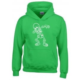 Dabbing Skelett Hoodie Sweatshirt mit Kapuze Gr. 116 128 140 152 164 cm