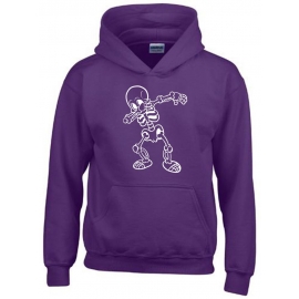 Dabbing Skelett Hoodie Sweatshirt mit Kapuze Gr. 116 128 140 152 164 cm