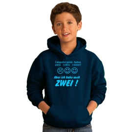 COMPUTERSPIELE HABEN MEIN LEBEN RUINIERT ! ABER ICH HABE NOCH ZWEI ! ! Hoodie Sweatshirt mit Kapuze Gr. 116 128 140 152 164 cm