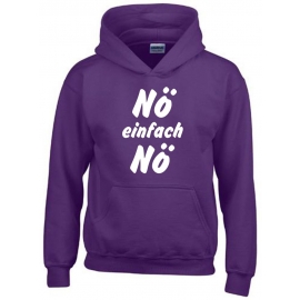 NÖ einfach NÖ ! Hoodie Sweatshirt mit Kapuze Gr. 116 128 140 152 164 cm