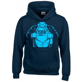 WUTANFALL LOADING ! Hoodie Sweatshirt mit Kapuze Superhelden Gr. 116 128 140 152 164 cm