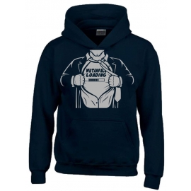 WUTANFALL LOADING ! Hoodie Sweatshirt mit Kapuze Superhelden Gr. 116 128 140 152 164 cm