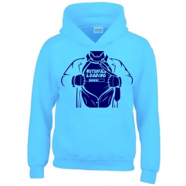 WUTANFALL LOADING ! Hoodie Sweatshirt mit Kapuze Superhelden Gr. 116 128 140 152 164 cm