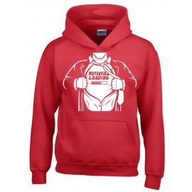 WUTANFALL LOADING ! Hoodie Sweatshirt mit Kapuze Superhelden Gr. 116 128 140 152 164 cm