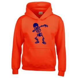 Dabbing Skelett Hoodie Sweatshirt mit Kapuze Gr. 116 128 140 152 164 cm Halloween 3C