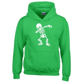 Dabbing Skelett Hoodie Sweatshirt mit Kapuze Gr. 116 128 140 152 164 cm Halloween 3C