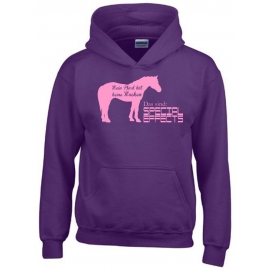 Mein Pferd hat keine Macken Das sind Special Effects ! Hoodie Sweatshirt mit Kapuze Gr. 116 128 140 152 164 cm Reiten Pferde