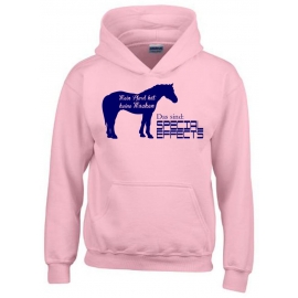 Mein Pferd hat keine Macken Das sind Special Effects ! Hoodie Sweatshirt mit Kapuze Gr. 116 128 140 152 164 cm Reiten Pferde