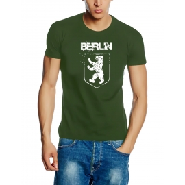 BERLIN T-Shirt oder Sweatshirt Hoodie mit Kapuze schwarz oliv blau Berliner Bär Vintage S M L XL XXL 3XL 4 XL 5XL