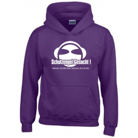 SCHUTZENGEL GESUCHT ! MEINER IST MIT DEN NERVEN AM ENDE. Hoodie Sweatshirt mit Kapuze Gr. 116 128 140 152 164 cm