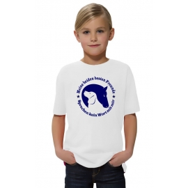 Meine beiden besten Freunde - sprechen kein Wort mit mir. T-SHIRT Gr. 116 128 140 152 164 cm Reiten Hund und Pferd