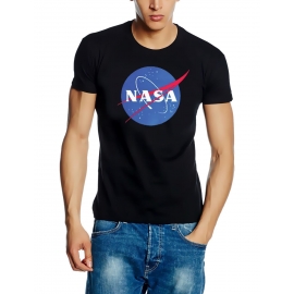 NASA Logo ORIGINAL  T-Shirt Schwarz Gr. S M L XL 2XL