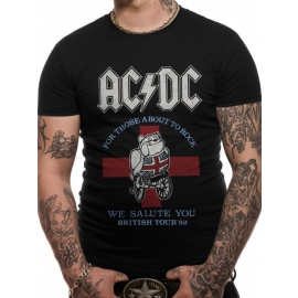 AC/DC British Tour 1982 For Those about to Rock ! ORIGINAL schwarz Grössen S M L XL 2XL