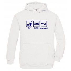 EAT SLEEP HOVERBOARD ! Hoodie Sweatshirt mit Kapuze Gr. 116 128 140 152 164 cm E-Scooter