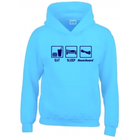 EAT SLEEP HOVERBOARD ! Hoodie Sweatshirt mit Kapuze Gr. 116 128 140 152 164 cm E-Scooter