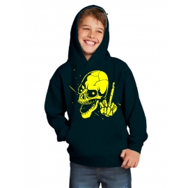 SKULL FF ! Hoodie Sweatshirt mit Kapuze Gr. 116 128 140 152 164 cm E-Scooter