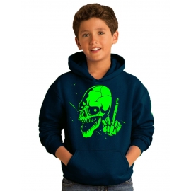 SKULL FF ! Hoodie Sweatshirt mit Kapuze Gr. 116 128 140 152 164 cm E-Scooter