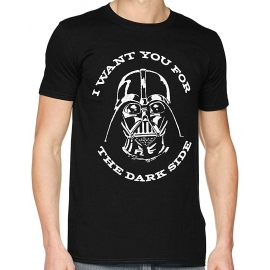 STAR WARS SITH VADER LOGO I want you for the Darkside ORIGINAL Schwarz Grössen S M L XL 2XL