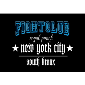 NEW YORK CITY T-Shirt FIGHTCLUB royal punch NYC Shirt south bron