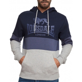 Lonsdale London Hoodie Sweatshirt mit Kapuze Blau hellgrau  Gr. S M L XL XXL