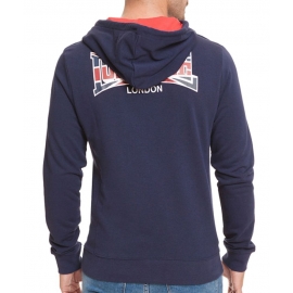 Lonsdale London Hoodie Sweatshirtjacke mit Kapuze Blau-Rot  Gr. S M L XL XXL