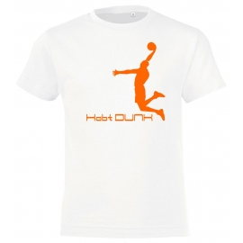 Habt DUNK Basketball Slam Dunkin Kinder T-Shirt Kids Gr.128 - 164 cm