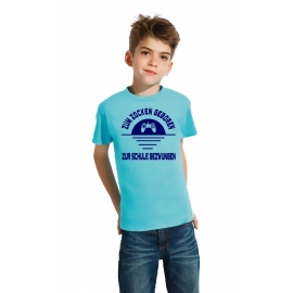 ZUM ZOCKEN GEBOREN - ZUR SCHULE GEZWUNGEN ! T-Shirt Gr. 116 128 140 152 164 cm