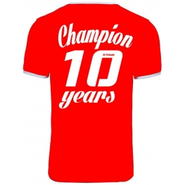 Champion 10 Jahre ! Geburtstags T-Shirt Ringer-blau