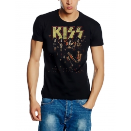 KISS skull line up  ORIGINAL schwarz Grössen S M L XL 2XL