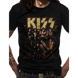 KISS skull line up  ORIGINAL schwarz Grössen S M L XL 2XL